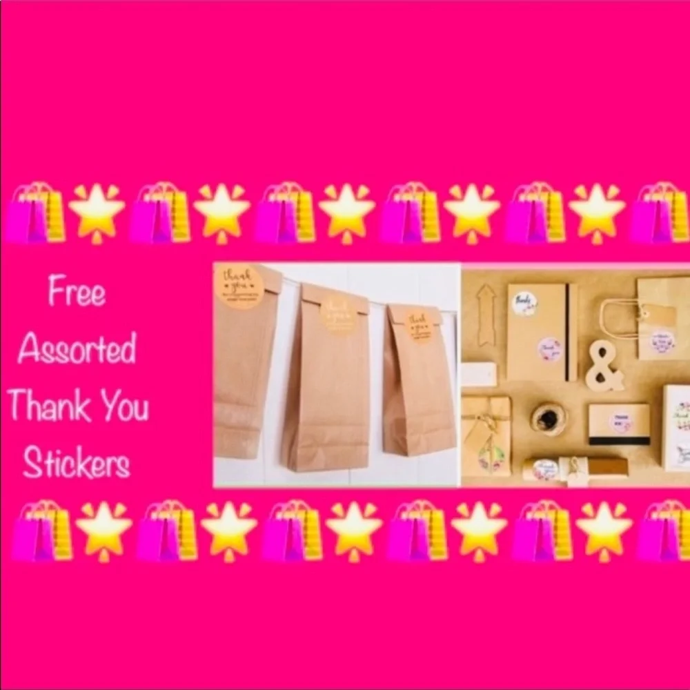 25ct 6x9’ Polymailer Bags~BONUS! 25ct Thank You Stickers 🪴🆕🪴